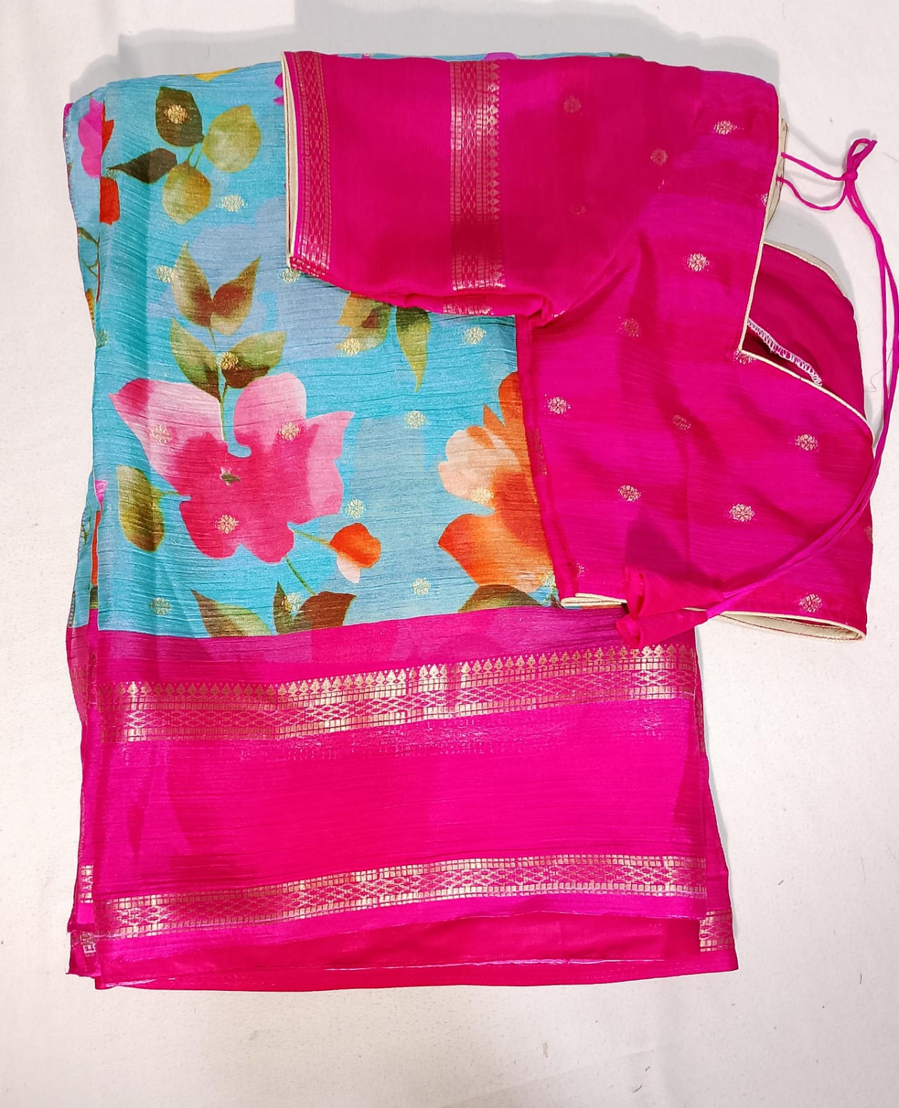 N309: Ready To Ship Beautiful Saree With Stitched Blouse
