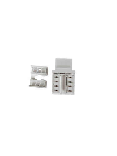 Cat 6 90 Degree UTP Keystone Jack Dual IDC