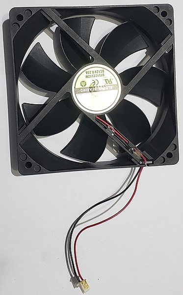 12V DC REFURBISHED FAN 90MM X 90MM X 25MM