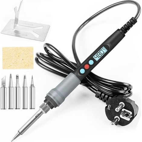 Soldering Iron Kit, 90W, 220v, Adjustable Temperature with LED Display