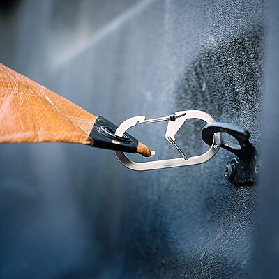 Nite IZE G-Series SlideLock Dual Chamber Stainless Steel Carabiner Keychain