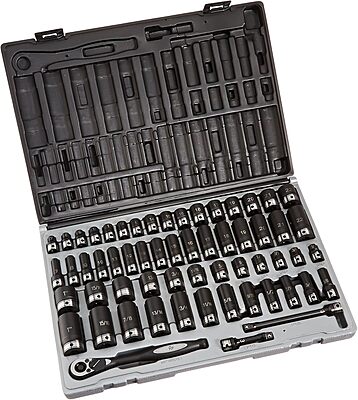 Grey Pneumatic 3/8" Dr. 59pc Fract. & Metric Duo-Socket Set - 12
