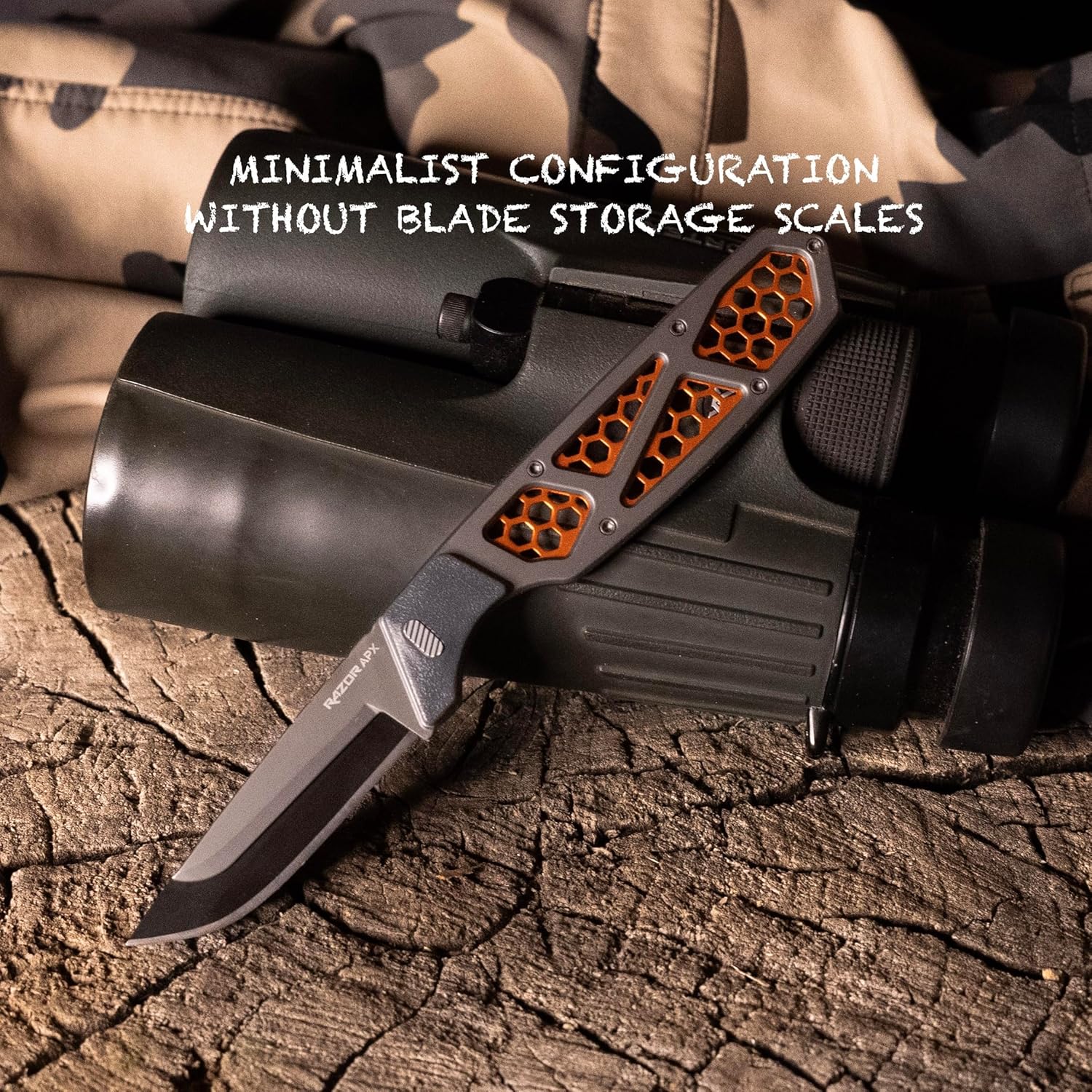OUTDOOR EDGE Razor APX 2.5" Fixed Hunting Knife with Replaceable Blades & Sheath–All in One Field Dressing Knife Set