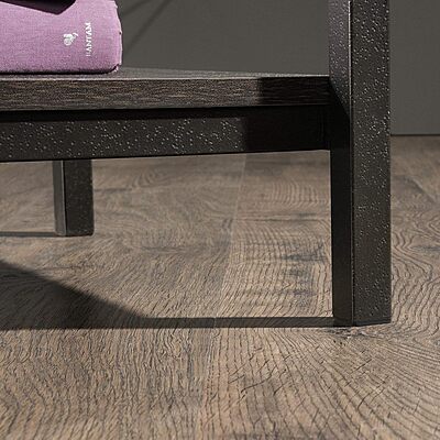 Sauder North Avenue Side Table, Rectangular, Smoked Oak/Black