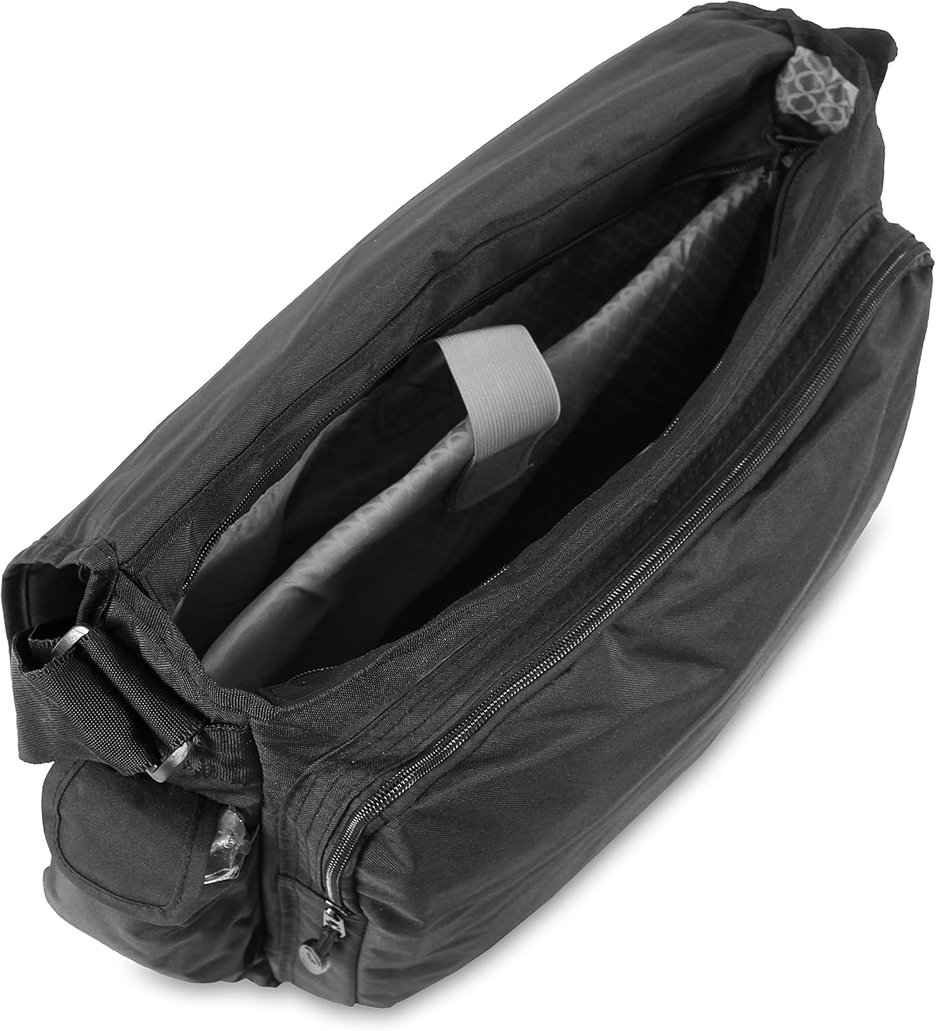 J World New York Thomas Laptop Messenger Bag for Women & Men. Kids Computer Bookbag Black