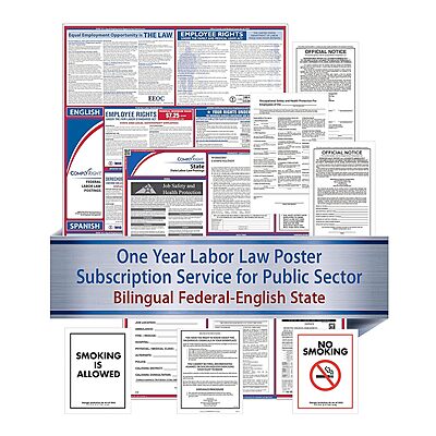 ComplyRight Federal (Bilingual), State and Public Sector (English) Labor Law 1-Year Poster Service, Oregon (U1200CBOPSECOR)