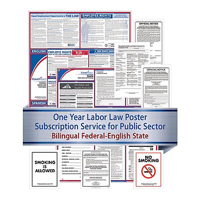 ComplyRight Federal (Bilingual), State and Public Sector (English) Labor Law 1-Year Poster Service, Oregon (U1200CBOPSECOR)