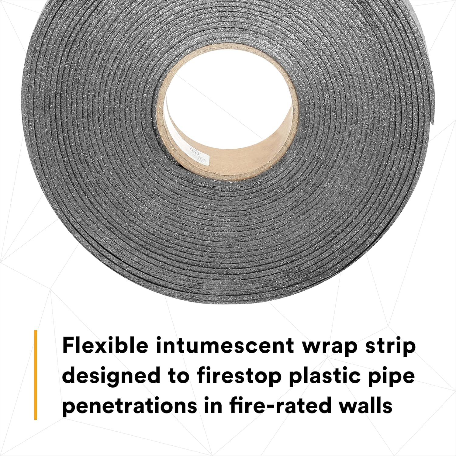 3M Fire Barrier Ultra GS Wrap Strip, Cost Effective, Graphite-Based Intumescent Firestop, 2 in x 40 ft, 1 Roll