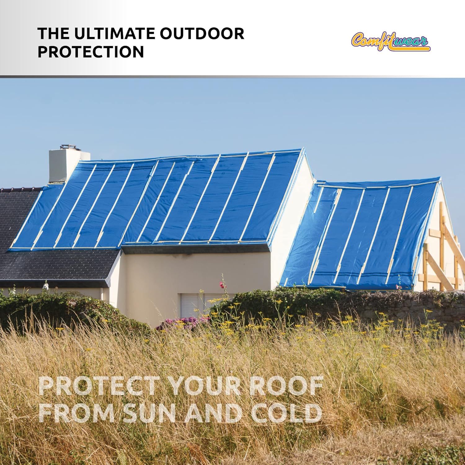 P-line Blue Poly Tarps 18' X 24'