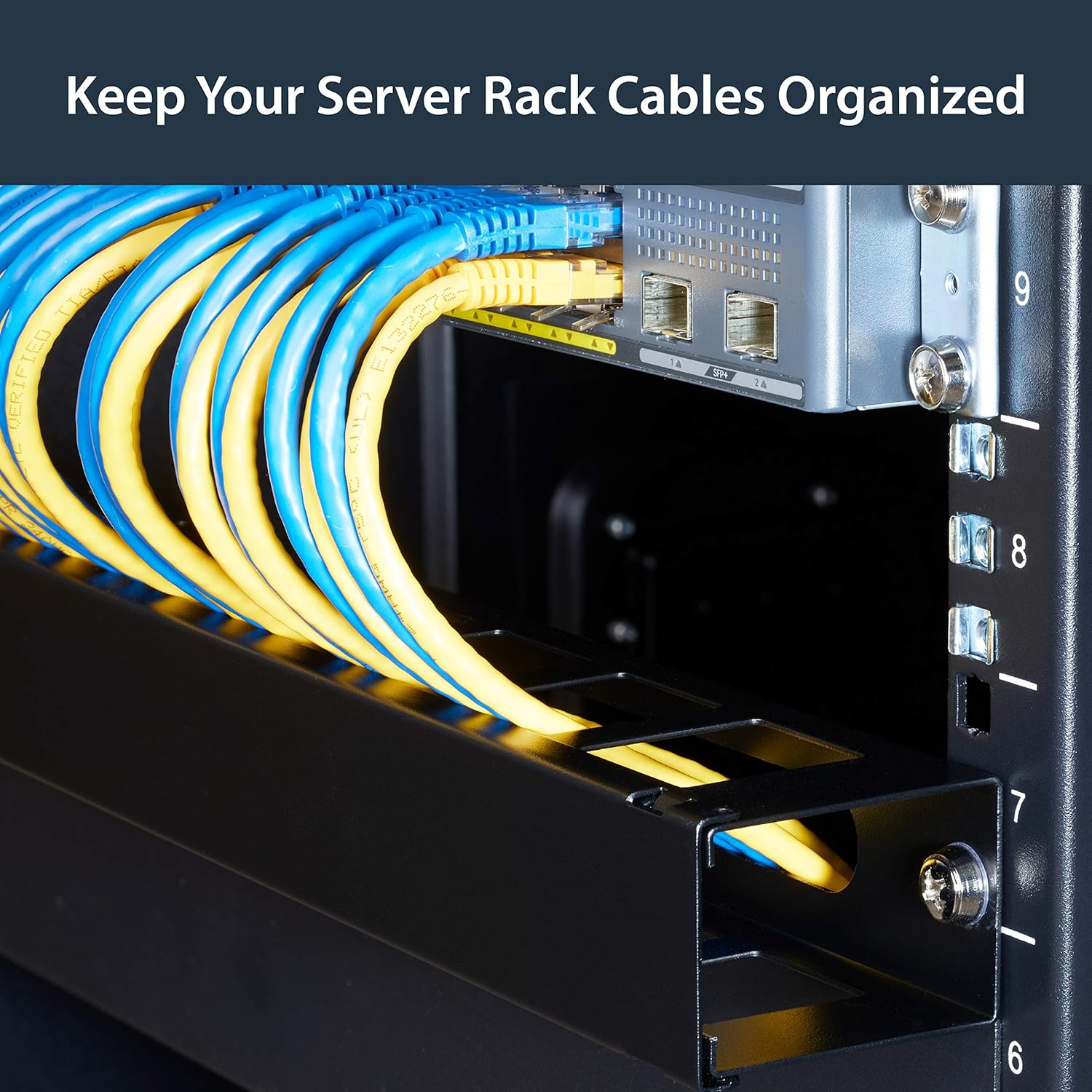 StarTech.com 1U 19" Rack Cable Management Panel