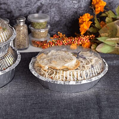 Karat Aluminum Foil Containers and OPS Dome Lids