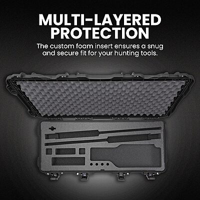NANUK 985 Hard Firearm Case with Wheels & Custom Foam Insert