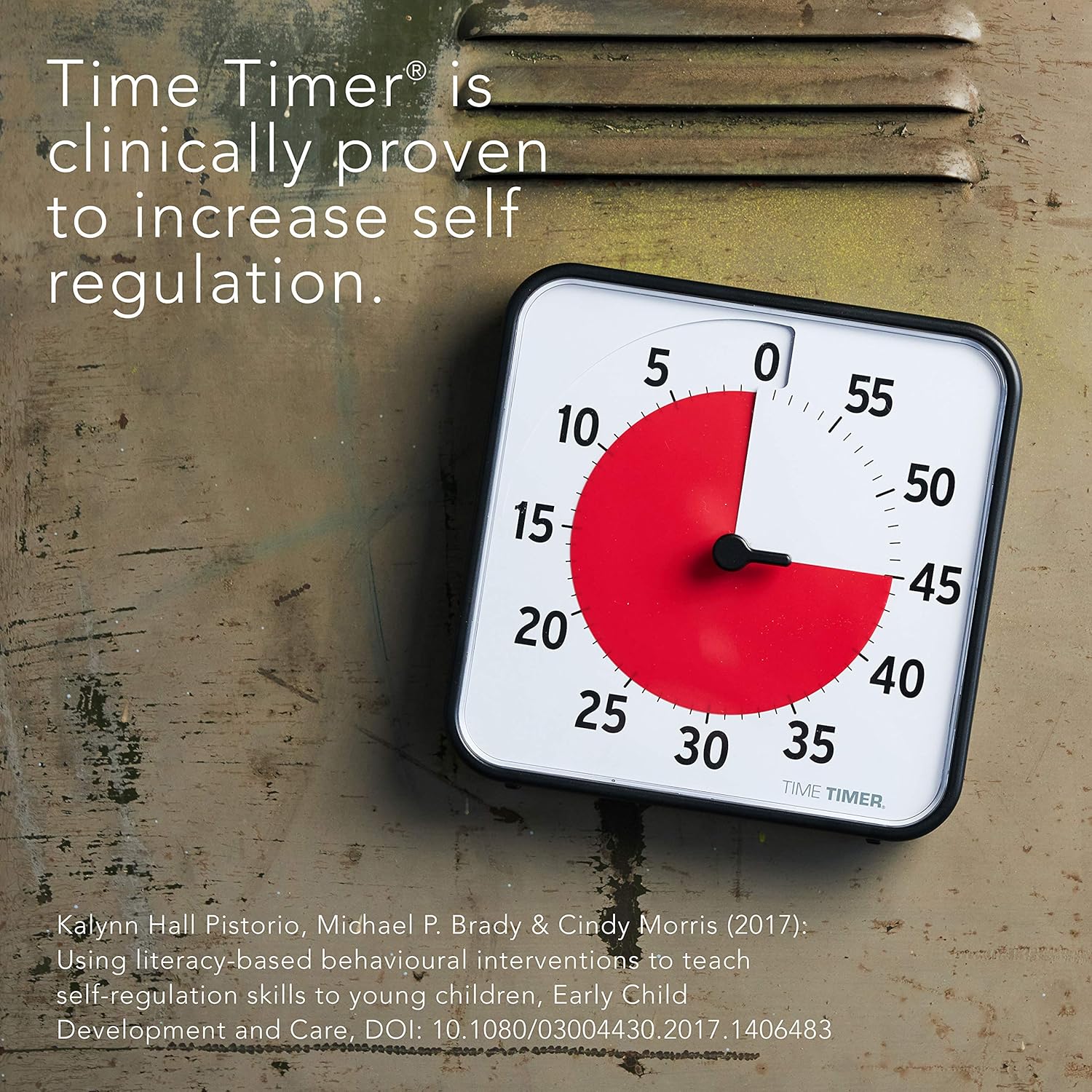 TIME TIMER 8 inch Visual Timer - 60 Minute Desk Countdown Clock with Dry Erase Activity Card