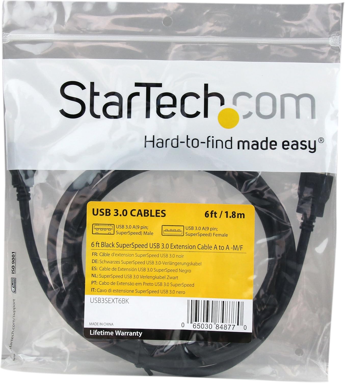 StarTech.com SuperSpeed USB 3.0 Extension Cable A to A (Male to Female)
