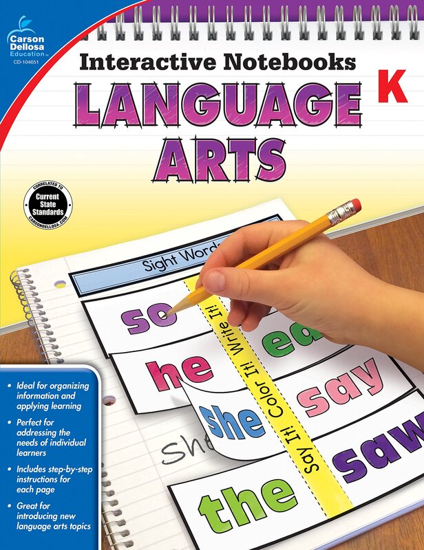 Carson-Dellosa Interactive Language Arts Notebook, Kindergarten