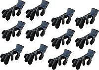 845-330L-09 Dispose Gloves Natural Rubberpalm Reinforced Large Size 9 Pack - 12