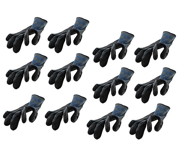 845-330L-09 Dispose Gloves Natural Rubberpalm Reinforced Large Size 9 Pack - 12