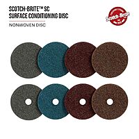 Cubitron Surface Conditioning Disc for Sanding – Metal Surface Prep – Hook and Loop – Aluminum Oxide – Medium Grit