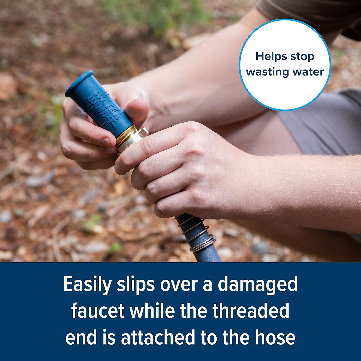 Camco Water Bandit | Features a Highly Flexible Silicone-Polymer Sleeve & ABS Male Water Hose Connection | Works