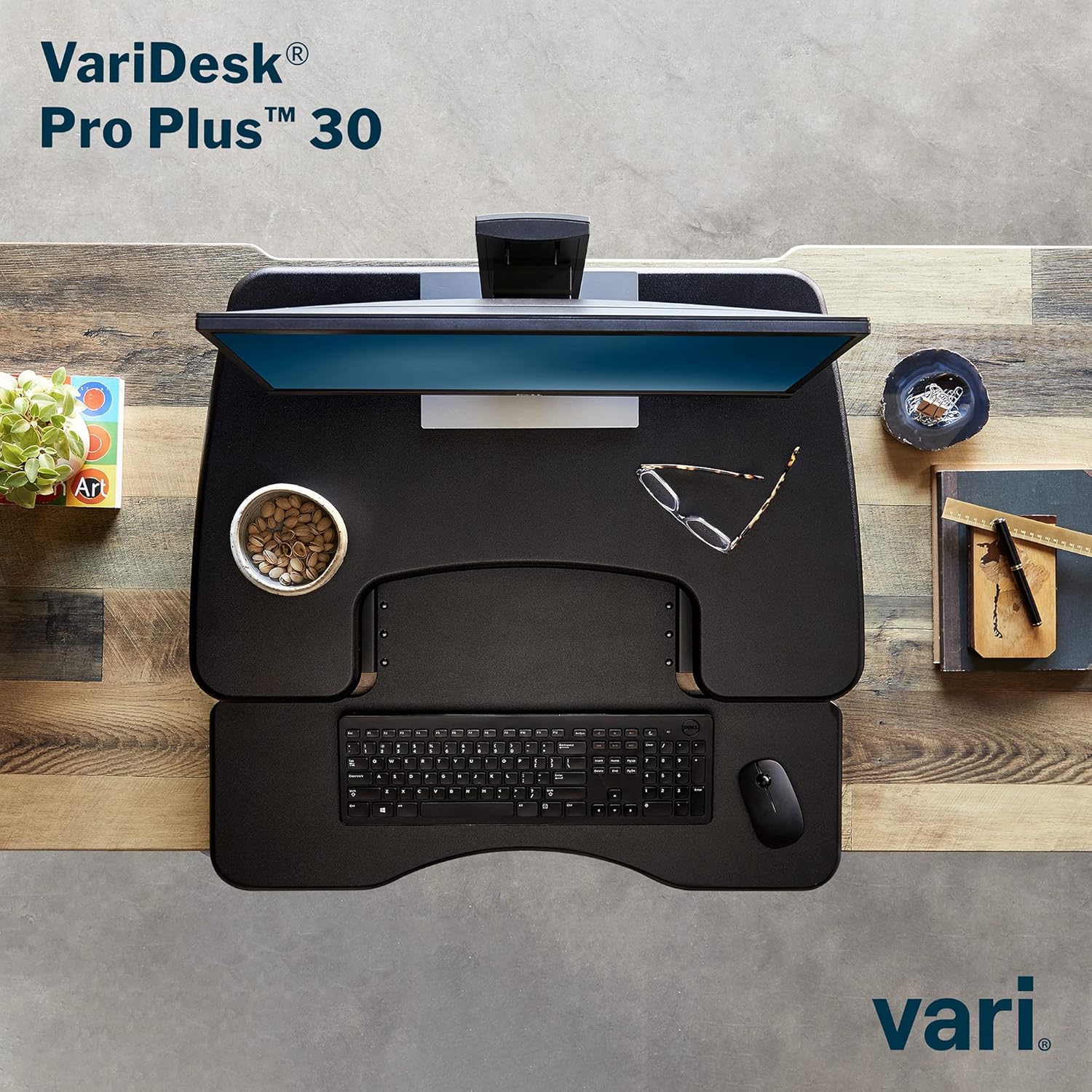 Vari VariDesk Pro Plus 30 Height Adjustable Standing Desk Converter for Home Office