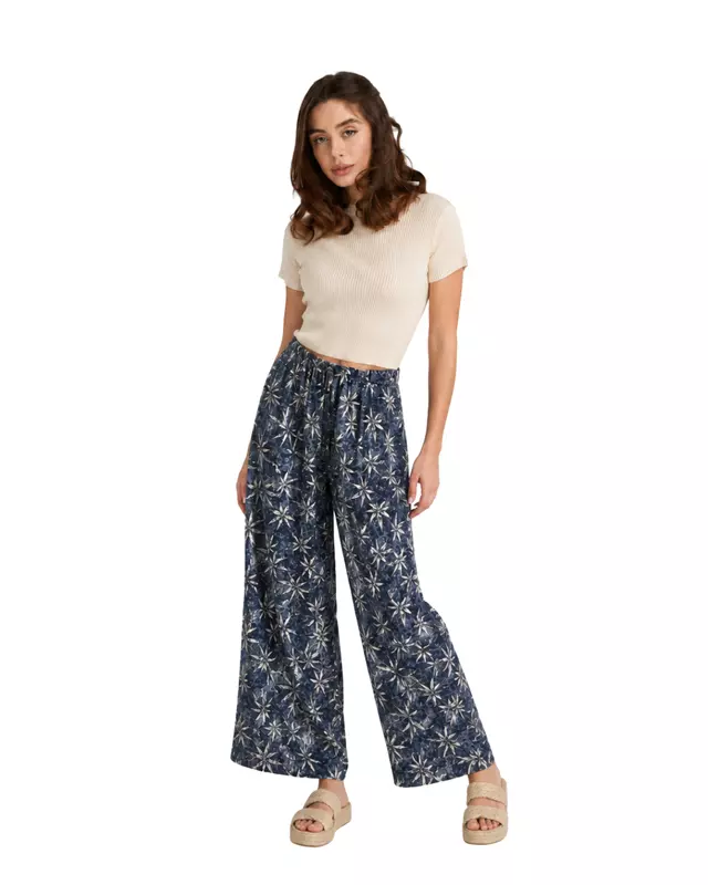 Women's Printed Wide-Leg Drawstring