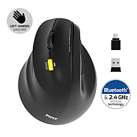 Port Connect Ergo Shape Rechargeable Wireless Mouse