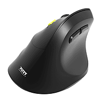 Port Connect Ergo Shape Rechargeable Wireless Mouse