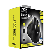 Port Connect 2.4GHz Wireless ERGO SOFT Bluetooth Rechargeable Mouse