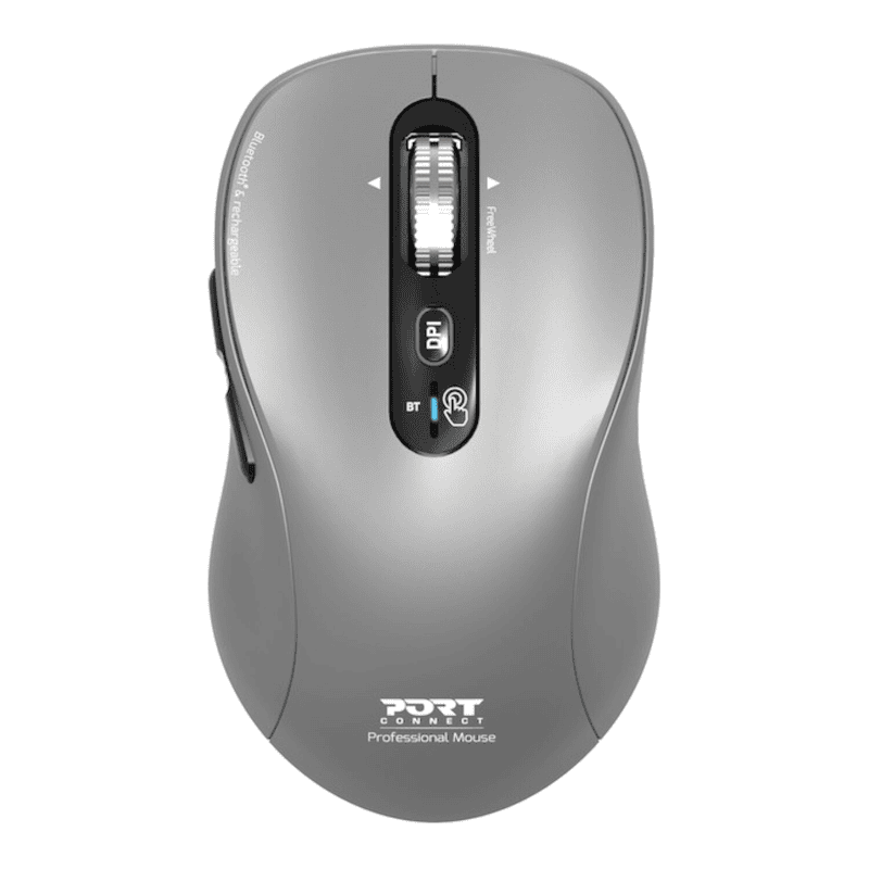 Port Connect Wireless Bluetooth Expert and Mac Mouse - Grey