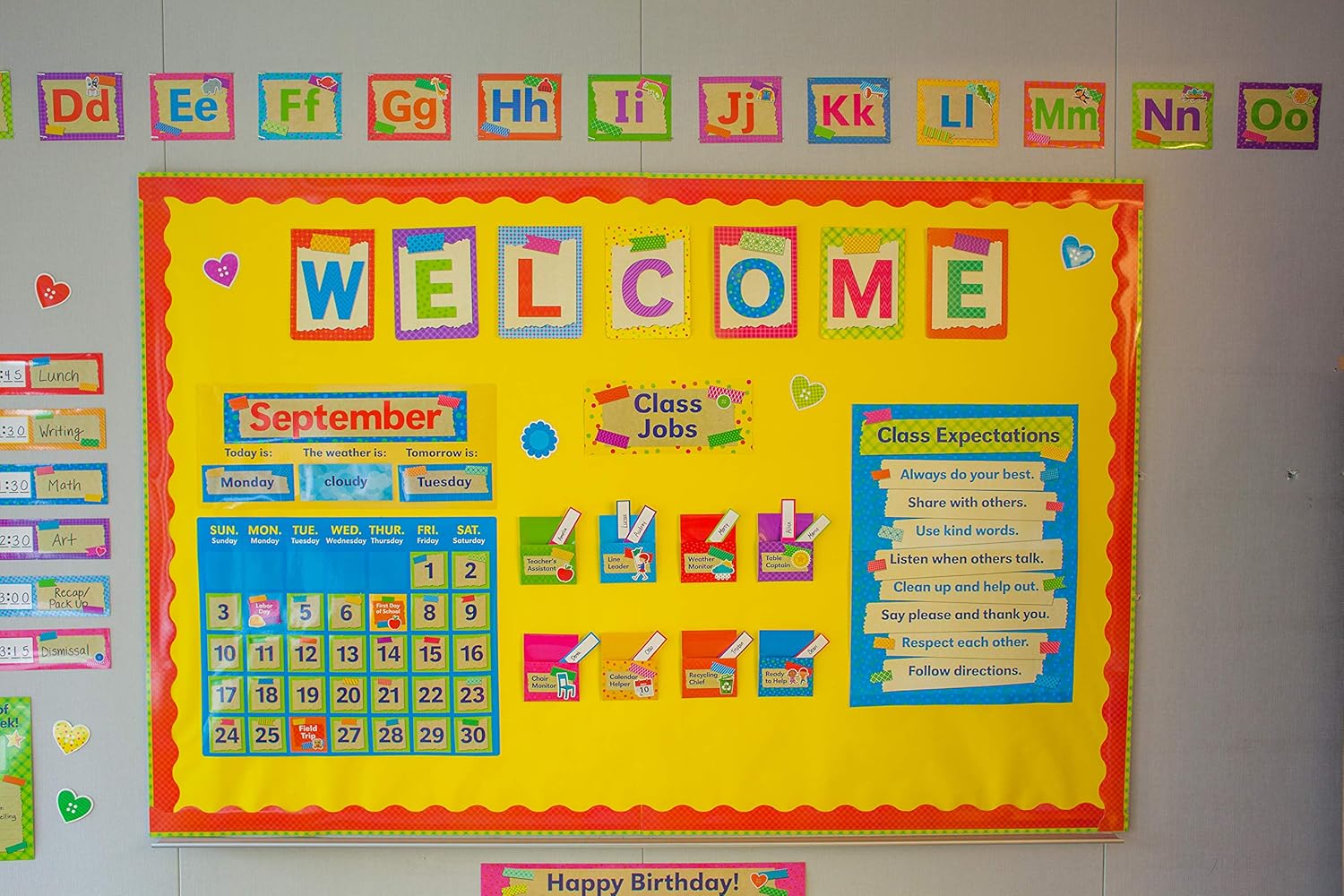 Scholastic Teachers Friend Tape It Up! Class Jobs Bulletin Board Set, Pre-K To Grade 6