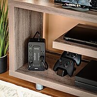 CyberPower ST625U Standby UPS System, 625VA/360W, 8 Outlets, 2 USB Charging Ports, Compact, Black