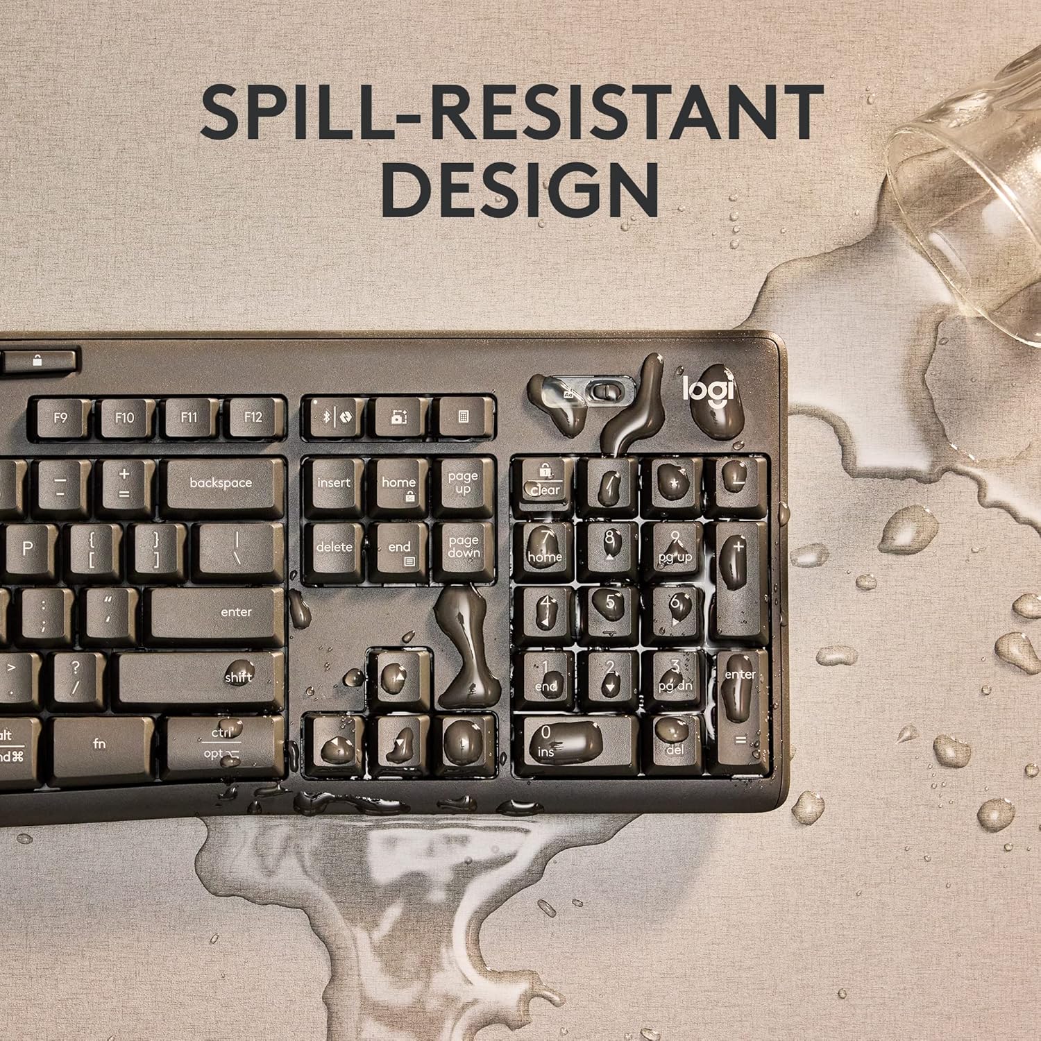 Logitech MK370 Combo for Business, Wireless Full-Size Keyboard and Wireless Mouse, Secure Logi Bolt USB Receiver, Bluetooth