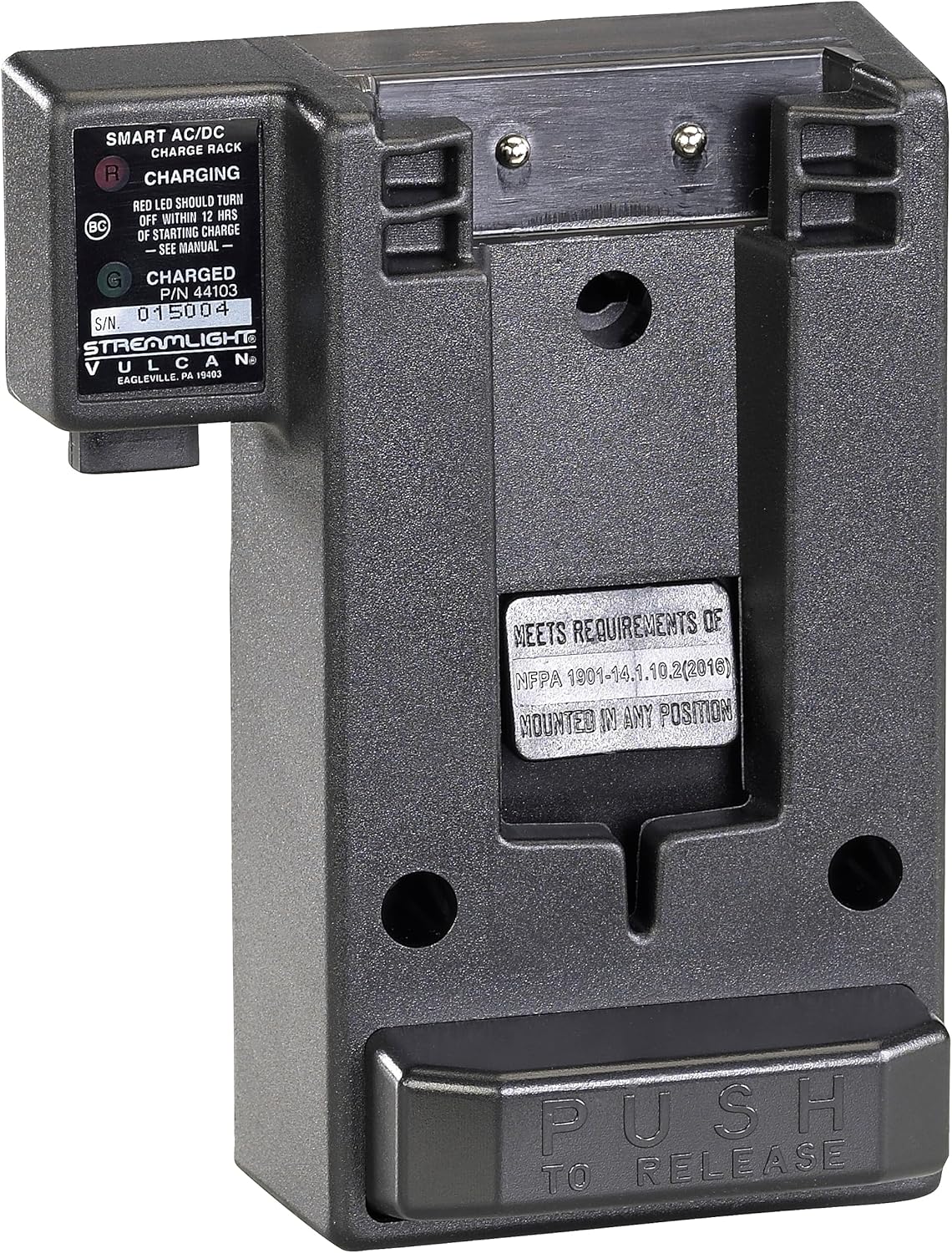 Streamlight 44103 Charging Rack AC/DC Smart Charge (Vulcan Series) Black