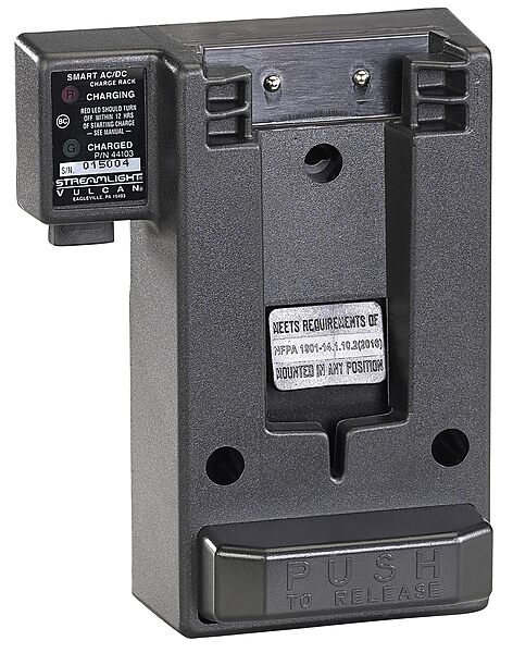 Streamlight 44103 Charging Rack AC/DC Smart Charge (Vulcan Series) Black