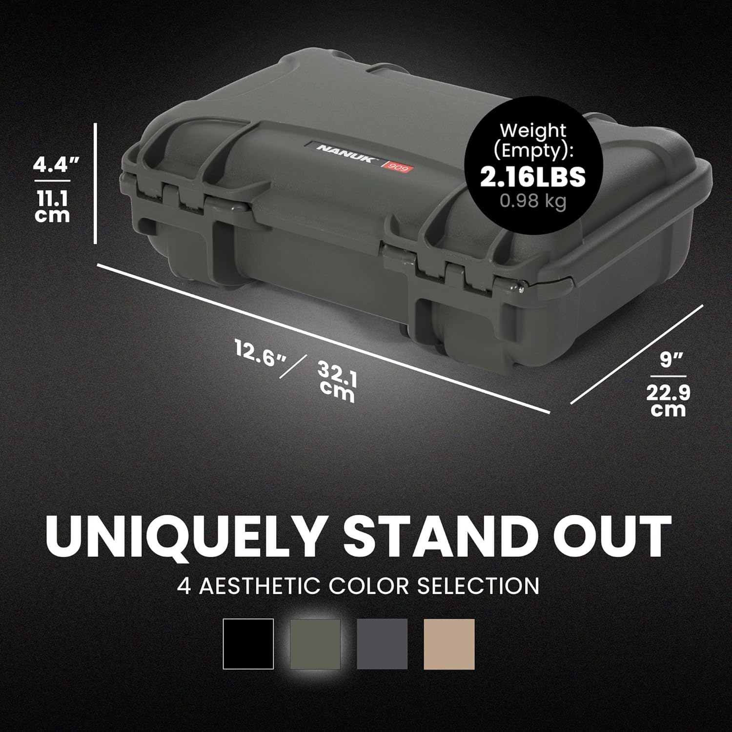NANUK 909 Hard Case with Custom Foam Insert