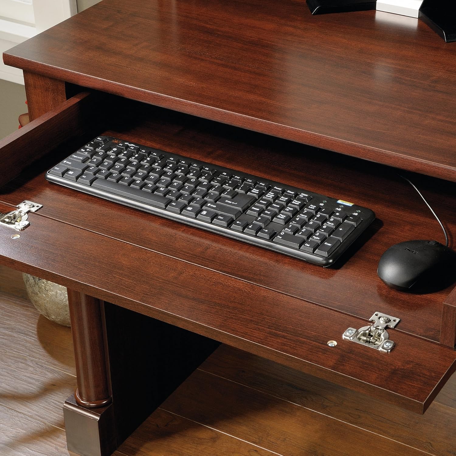 Sauder Palladia Computer Desk with Hutch, Home Office Desk