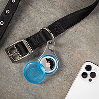 NITE IZE WearAbout Pet Clippable Tracker Holder for Apple AirTag with Locking Carabiner