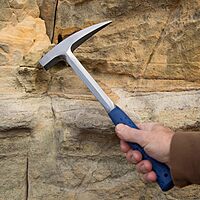ESTWING Rock Pick 22 oz Geology Hammer with Pointed Tip & Shock Reduction Grip