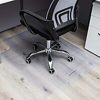 MIND READER Office Chair Mat, PVC Under Desk Floor Protector