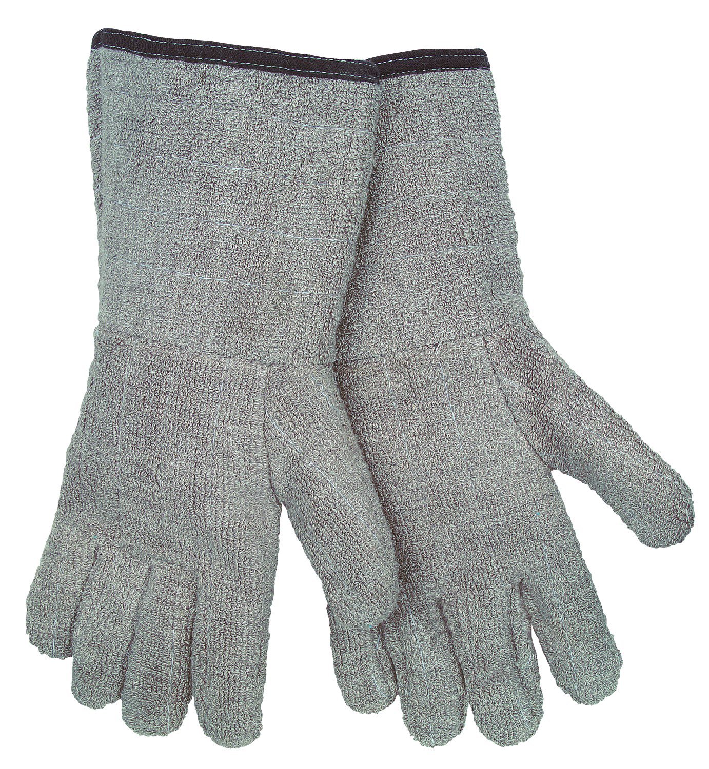 MCR Safety 9432GFR Extra Heavy Weight Reversible 5-Inch Gauntlet Gloves with Inset Thumb, Brown, X-Large, 1-Pair