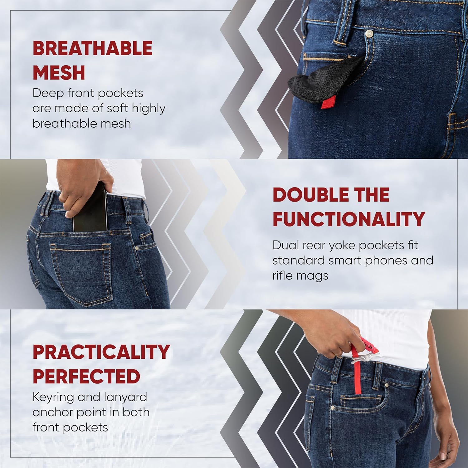 Vertx Burrell Women's Tactical Stretch 9-Pocket Jeans