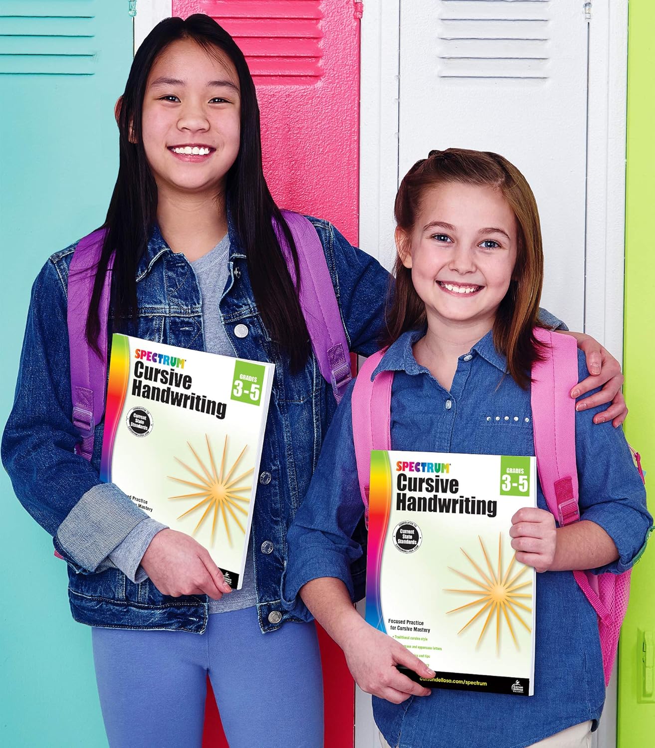 Spectrum Cursive Handwriting Workbook for Kids Ages 8 to 12, Letters and Cross-Curricular Words Cursive Handwriting Workbook