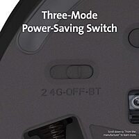 Kensington Pro Fit Ergonomic Wireless Mouse - Black (K75404WW), 8"x6"x4"