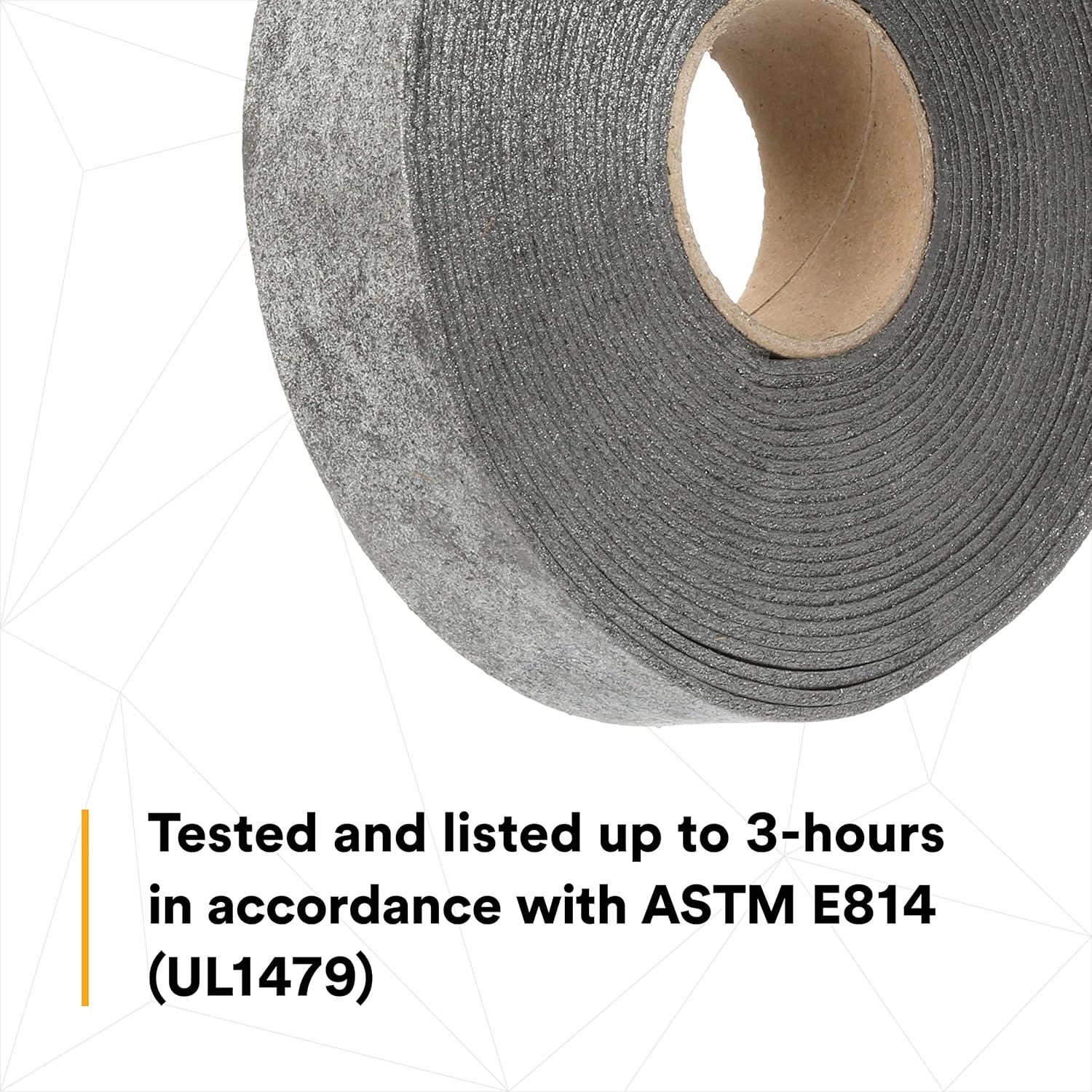 3M Fire Barrier Ultra GS Wrap Strip, Cost Effective, Graphite-Based Intumescent Firestop, 2 in x 40 ft, 1 Roll