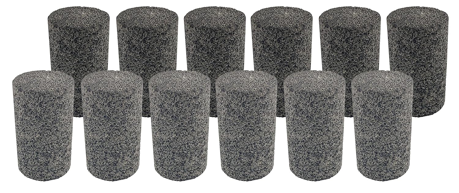 Weiler 68319 TIGER AO TYPE 18 Flat Tip Portable Grinding Plug, A24-R, 1 1/2" X 2 1/2" X 5/8-11, (Pack of 12)