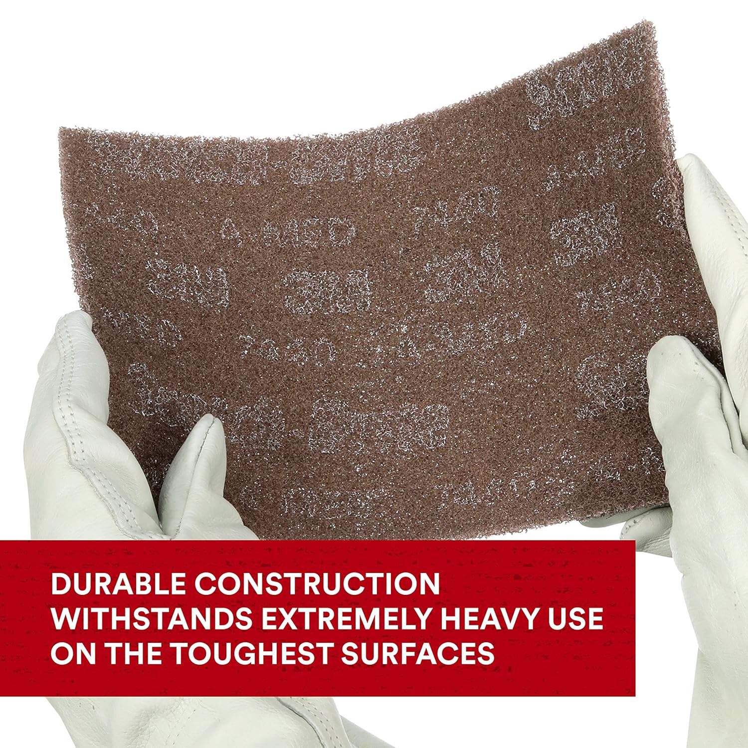 3M Scotch-Brite Heavy Duty Hand Pad 7440B, 6 in x 9 in, Pack of 40, Hand Sanding Pad - Metal Deburring and Finishing Pad