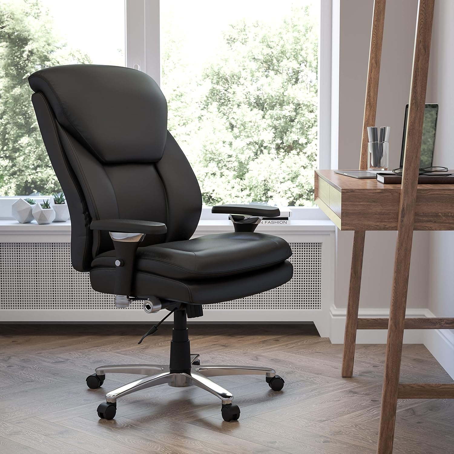 Flash Furniture HERCULES Series 24-7 Intensive Use Big & Tall Ergonomic High-Back Office Chair With Lumbar Knob And Headrest