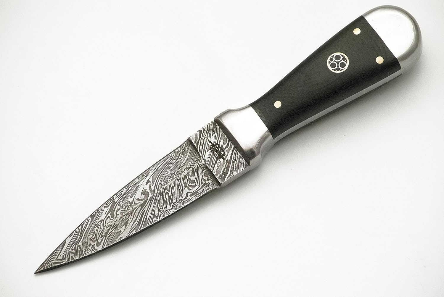 BucknBear Custom Handmade Damascus Bodice Dagger Knife (Micarta Handle)