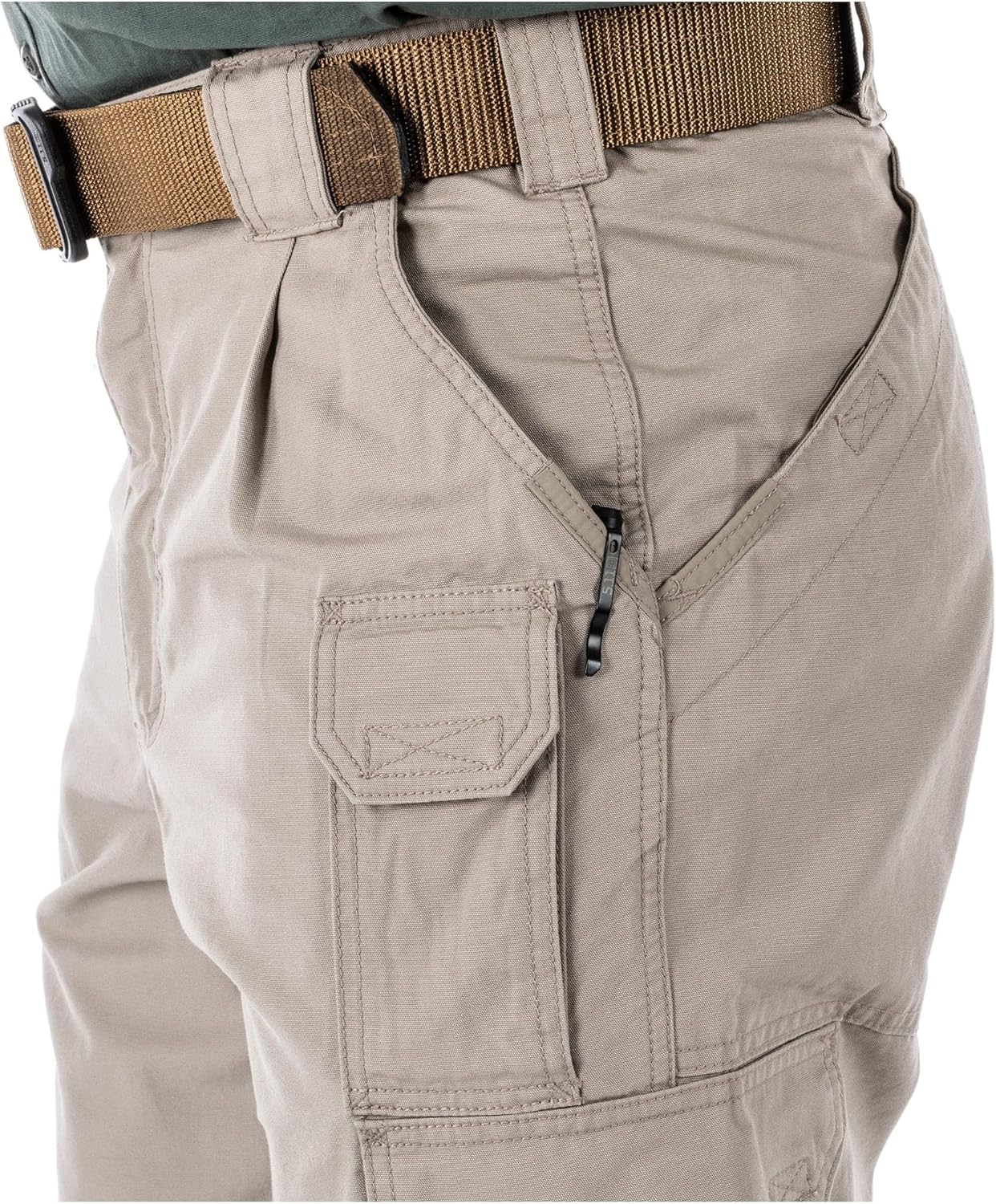 5.11 Tactical Men's Cargo Work Pants, Regular Fit, 100% Cotton Canvas, 7 Pockets, Style 74251ABR