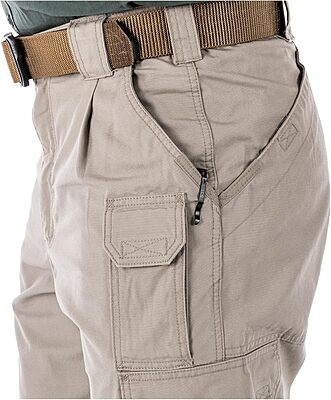 5.11 Tactical Men's Cargo Work Pants, Regular Fit, 100% Cotton Canvas, 7 Pockets, Style 74251ABR